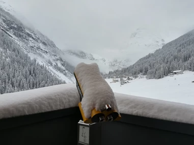 Ausflugsziel: Besucherzentrum naturatrafoi des Nationalparks Stilfserjoch im Winter - Nationalparkhaus naturatrafoi