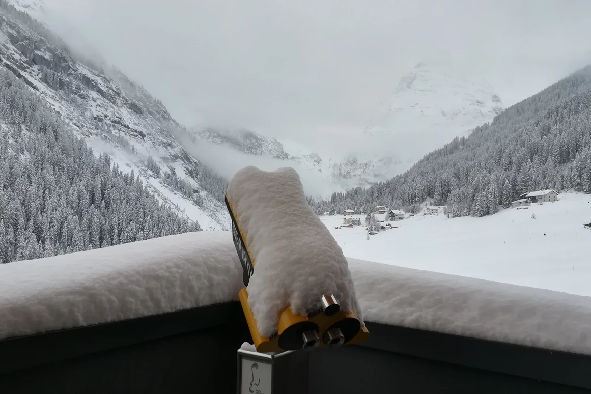 Ausflugsziel: Besucherzentrum naturatrafoi des Nationalparks Stilfserjoch im Winter - Nationalparkhaus naturatrafoi