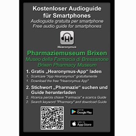 Ausflugsziel: Kostenloser Audioguide für das Smartphone - Pharmaziemuseum Brixen