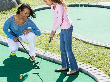 Ausflugsziel: Minigolfplatz beim Strandbad
