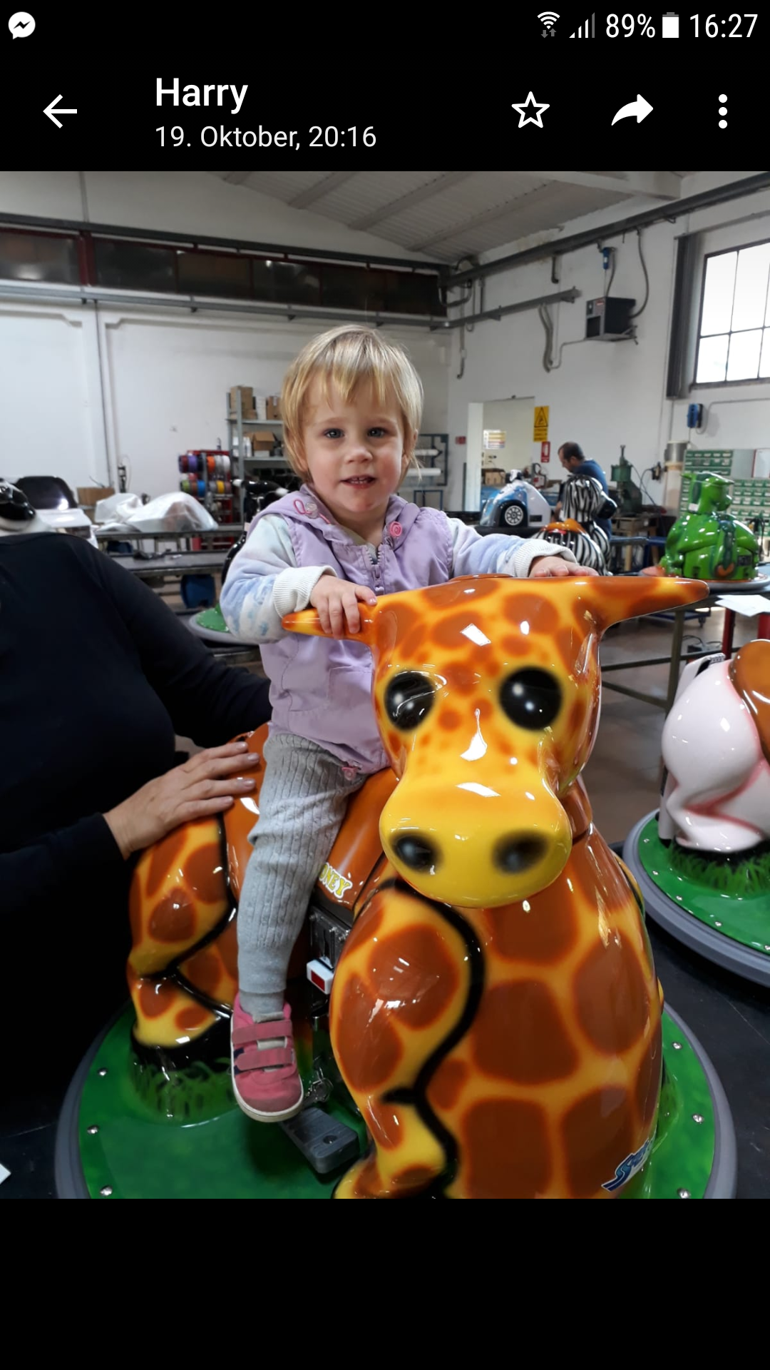 Ausflugsziel: Klara mit dem Kleinkinder Elektroauto - Tier-, Wild- und Spielpark Preding
