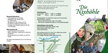Ausflug mit Kindern - Themenschwerpunkt: Entdecken - Frankenfels - Nixhöhle