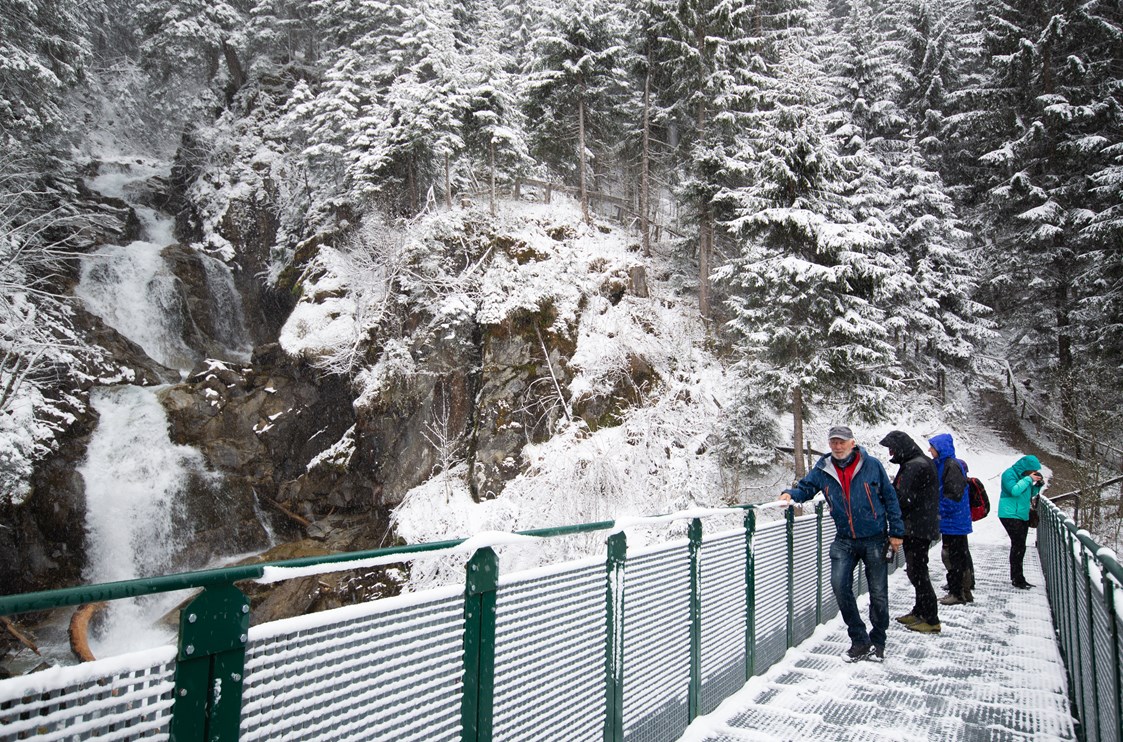 Ausflugsziel: Brücke im Winter - Mühlendorf Gschnitz