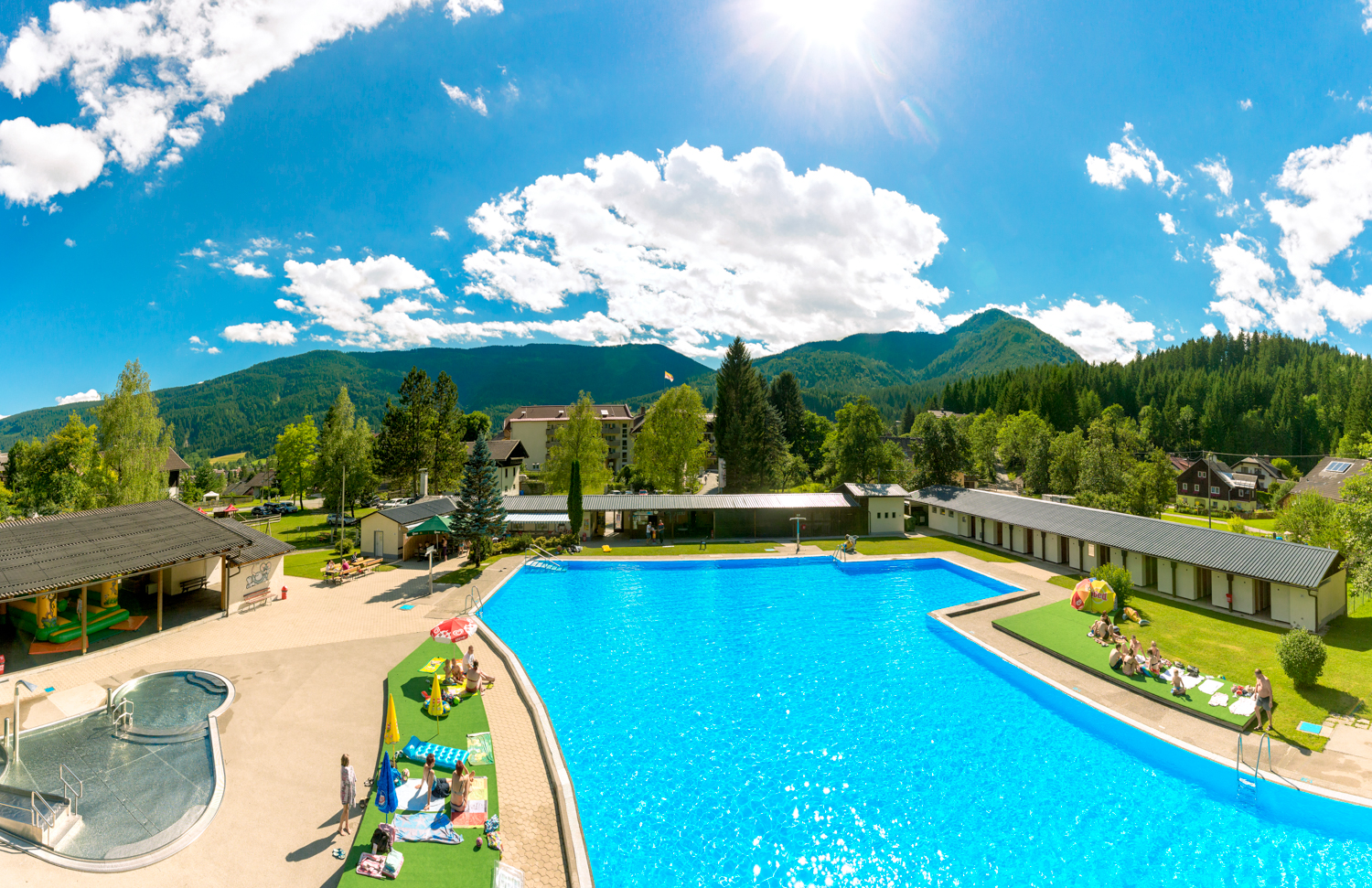 Ausflug mit Kindern - Umgebungsschwerpunkt: Berg - Kärnten - Erlebnisschwimmbad Gitschtal